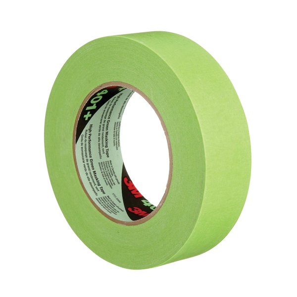 3M 3M™ 401+/233+ Masking Tape, 6.7 Mil, 1 1/2" x 60 yds., Green, 16/Case T936401